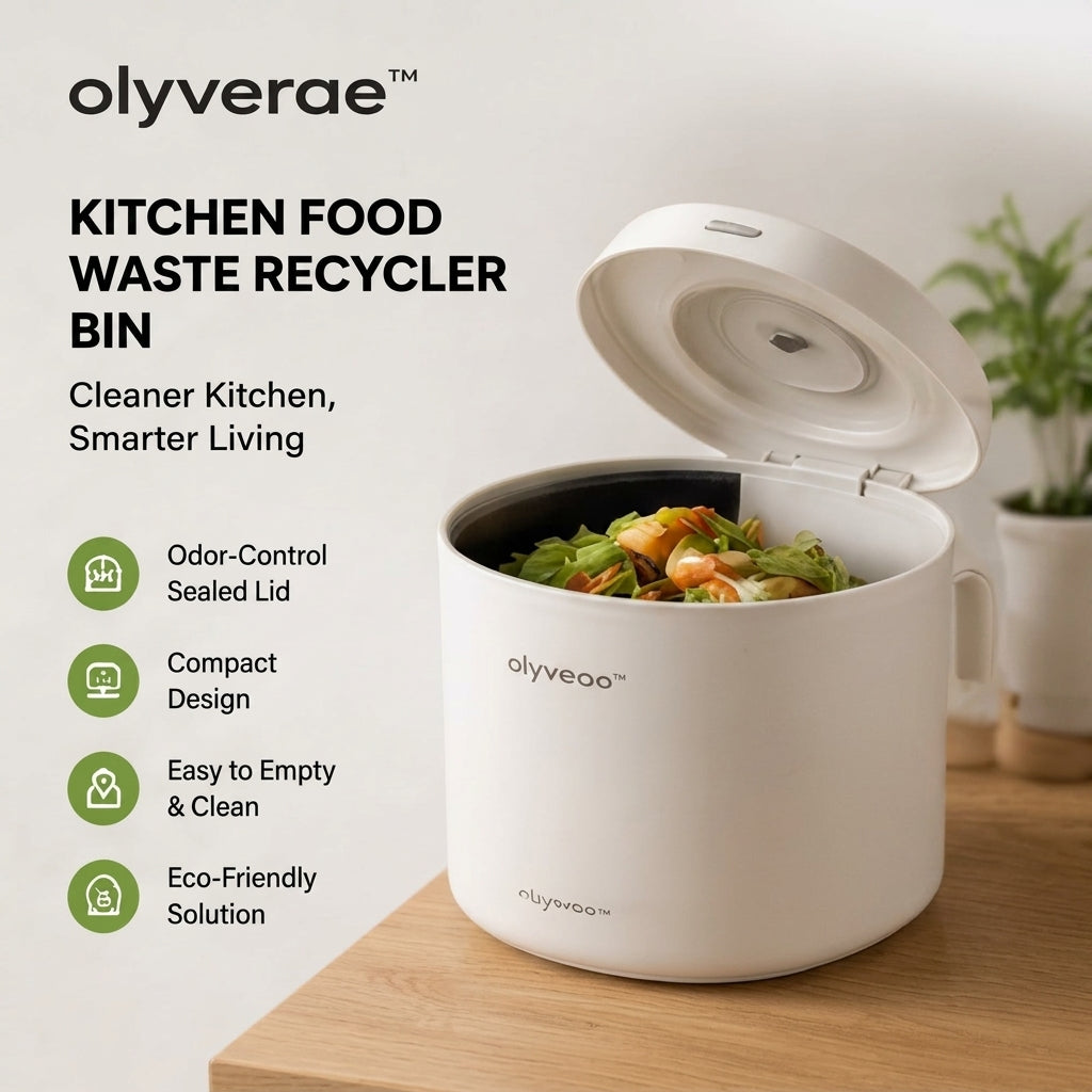 𝒐𝒍𝒚𝒗𝒆𝒓𝒂𝒆™ Kitchen Food Waste Recycler Bin